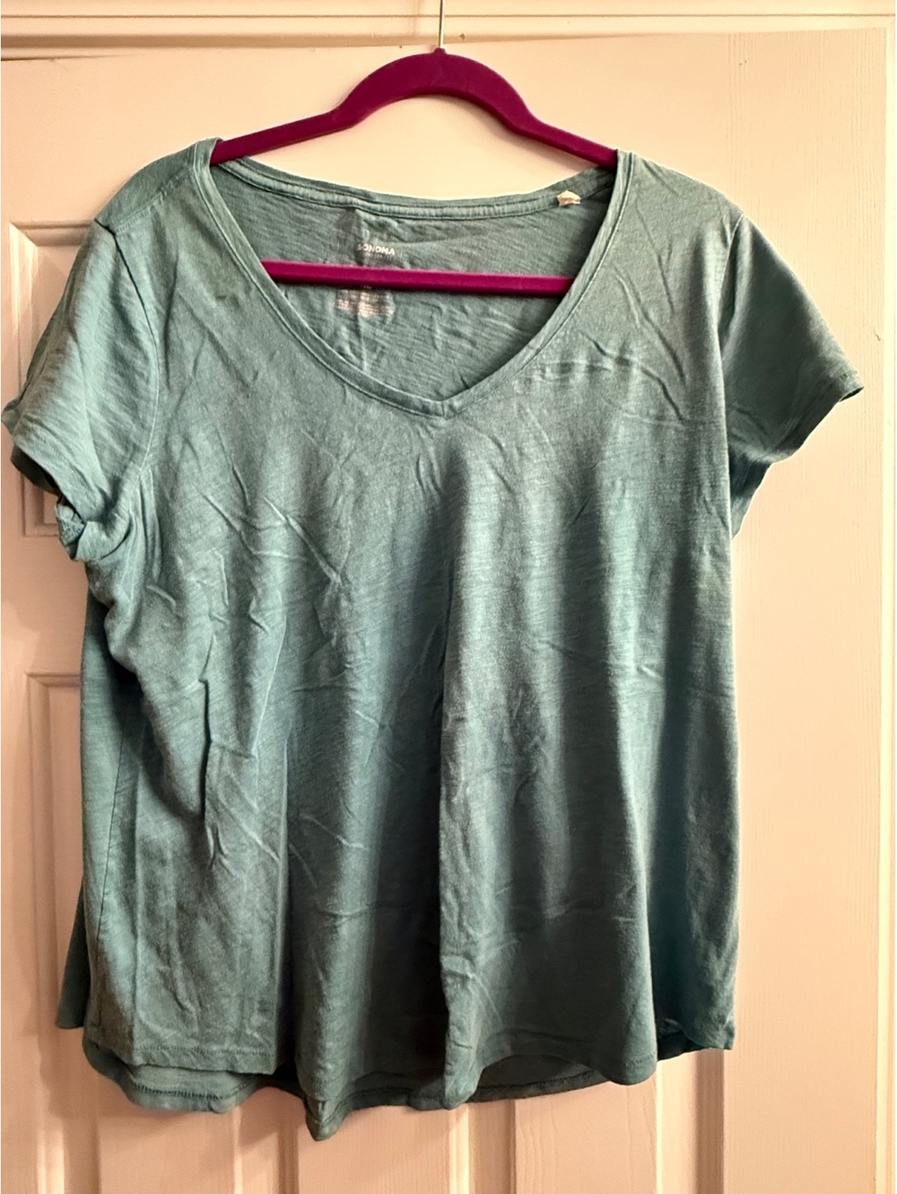 Sonoma Everyday Tee in Soft Green - Women's Casual T-Shirt XXL
